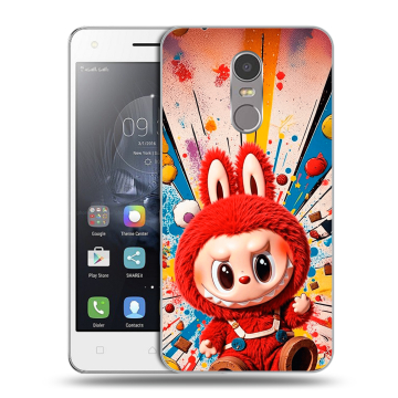 Силиконовый чехол на Lenovo K6 Note с принтом Labubu Лабубу