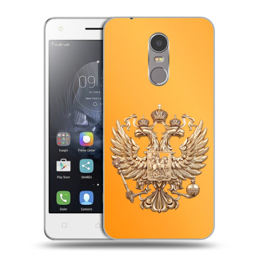 Силиконовый чехол на Lenovo K6 Note с принтом Герб Флаг России Силиконовый чехол на Lenovo K6 Note с принтом Герб Флаг России