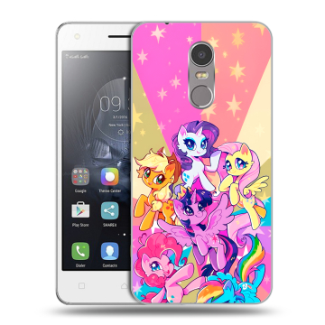 Силиконовый чехол на Lenovo K6 Note с принтом My little pony Дружба чудо