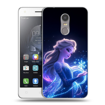 Силиконовый чехол на Lenovo K6 Note с принтом Холодное сердце Frozen
