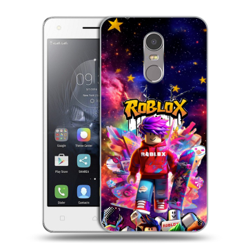 Силиконовый чехол на Lenovo K6 Note с принтом Roblox Роблокс