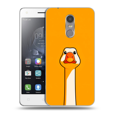 Силиконовый чехол на Lenovo K6 Note с принтом Смешная утка Силиконовый чехол на Lenovo K6 Note с принтом Смешная утка