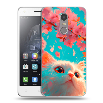 Силиконовый чехол на Lenovo K6 Note с принтом Красивый кот Силиконовый чехол на Lenovo K6 Note с принтом Красивый кот