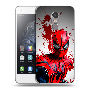 Силиконовый чехол на Lenovo K6 Note с принтом Spiderman Человек паук