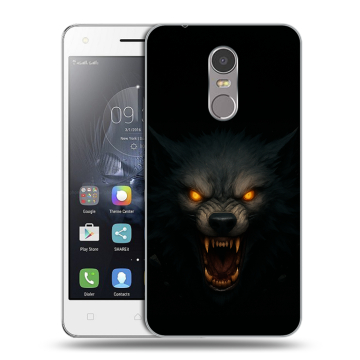 Силиконовый чехол на Lenovo K6 Note с принтом Волк Силиконовый чехол на Lenovo K6 Note с принтом Волк