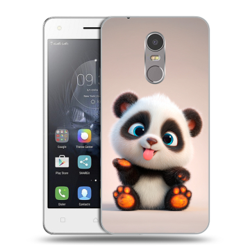 Силиконовый чехол на Lenovo K6 Note с принтом милая панда