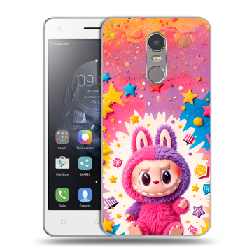 Силиконовый чехол на Lenovo K6 Note с принтом Labubu Лабубу