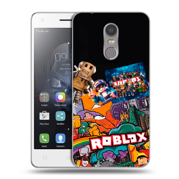 Силиконовый чехол на Lenovo K6 Note с принтом Roblox Роблокс