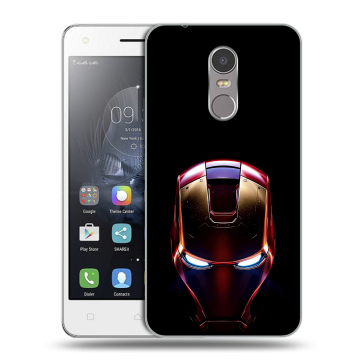Силиконовый чехол на Lenovo K6 Note с принтом IronMan Железный человек
