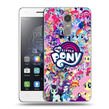 Силиконовый чехол на Lenovo K6 Note с принтом My little pony Дружба чудо
