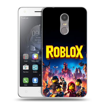 Силиконовый чехол на Lenovo K6 Note с принтом Roblox Роблокс