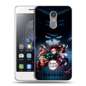 Силиконовый чехол на Lenovo K6 Note с принтом Demon Slayer Клинок рассекающий демонов