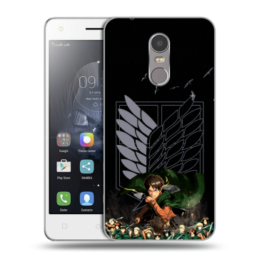 Силиконовый чехол на Lenovo K6 Note с принтом Атака титанов