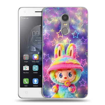 Силиконовый чехол на Lenovo K6 Note с принтом Labubu Лабубу