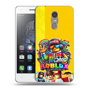 Силиконовый чехол на Lenovo K6 Note с принтом Roblox Роблокс