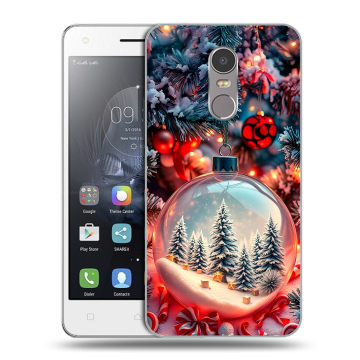 Силиконовый чехол на Lenovo K6 Note с принтом Новый год Силиконовый чехол на Lenovo K6 Note с принтом Новый год