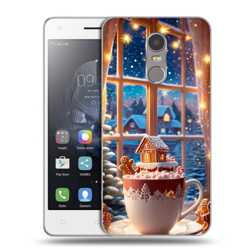 Силиконовый чехол на Lenovo K6 Note с принтом Новый год Силиконовый чехол на Lenovo K6 Note с принтом Новый год