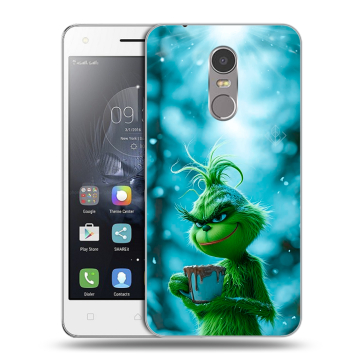 Силиконовый чехол на Lenovo K6 Note с принтом Новый год гринч Силиконовый чехол на Lenovo K6 Note с принтом Новый год гринч