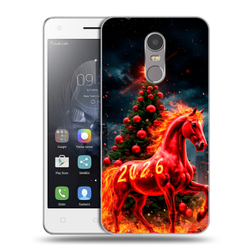 Силиконовый чехол на Lenovo K6 Note с принтом Новый год Силиконовый чехол на Lenovo K6 Note с принтом Новый год