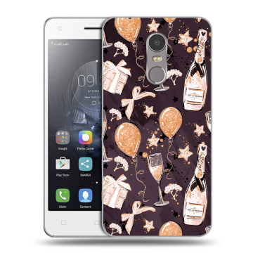 Силиконовый чехол на Lenovo K6 Note с принтом Новый год Силиконовый чехол на Lenovo K6 Note с принтом Новый год
