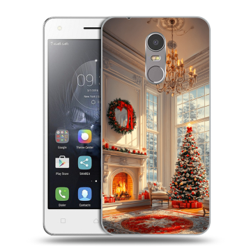 Силиконовый чехол на Lenovo K6 Note с принтом Новый год Силиконовый чехол на Lenovo K6 Note с принтом Новый год