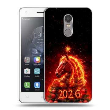 Силиконовый чехол на Lenovo K6 Note с принтом Новый год Силиконовый чехол на Lenovo K6 Note с принтом Новый год