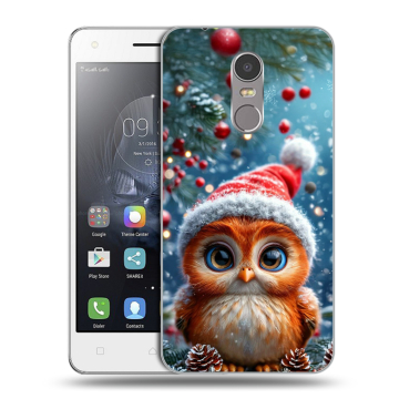 Силиконовый чехол на Lenovo K6 Note с принтом Новый год