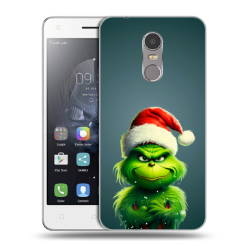 Силиконовый чехол на Lenovo K6 Note с принтом Новый год