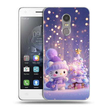 Силиконовый чехол на Lenovo K6 Note с принтом Новый год