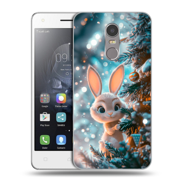 Силиконовый чехол на Lenovo K6 Note с принтом Новый год
