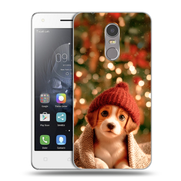 Силиконовый чехол на Lenovo K6 Note с принтом Новый год