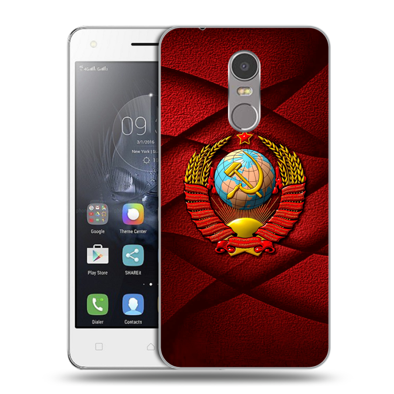 Силиконовый чехол на Lenovo K6 Note с принтом Герб СССР Силиконовый чехол на Lenovo K6 Note с принтом Герб СССР