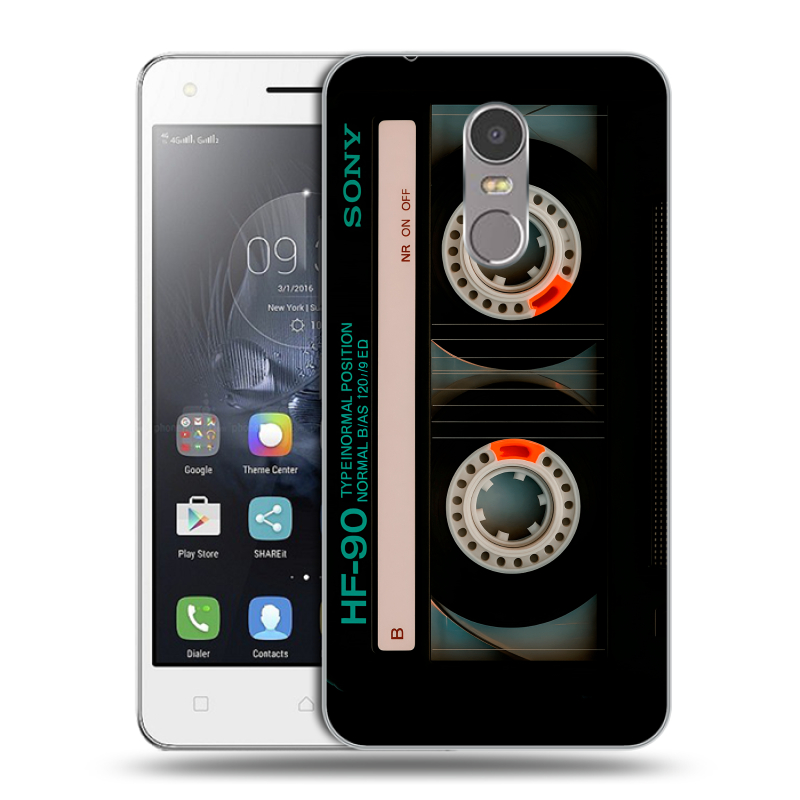 Силиконовый чехол на Lenovo K6 Note с принтом Кассета Силиконовый чехол на Lenovo K6 Note с принтом Кассета