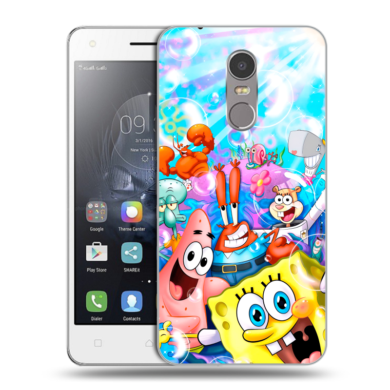 Силиконовый чехол на Lenovo K6 Note с принтом спанчбоб спанч боб Силиконовый чехол на Lenovo K6 Note с принтом спанчбоб спанч боб
