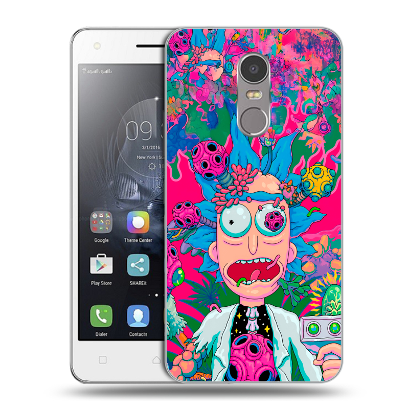 Силиконовый чехол на Lenovo K6 Note с принтом Рик и Морти Rick Morty Силиконовый чехол на Lenovo K6 Note с принтом Рик и Морти Rick Morty