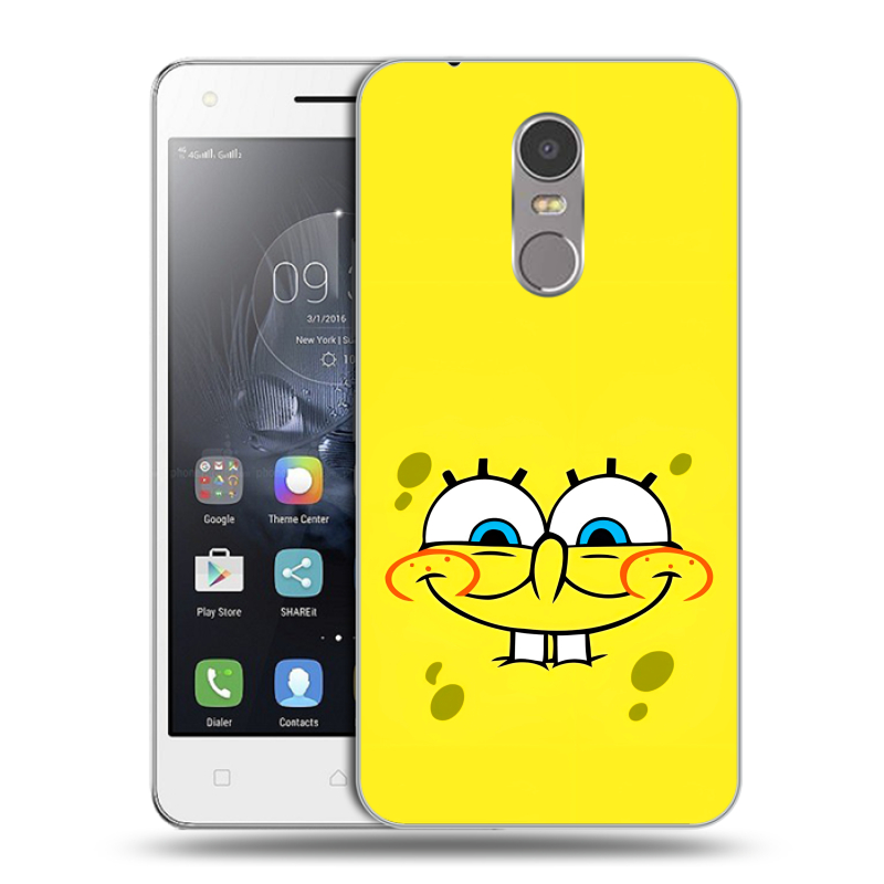Силиконовый чехол на Lenovo K6 Note с принтом спанчбоб спанч боб Силиконовый чехол на Lenovo K6 Note с принтом спанчбоб спанч боб