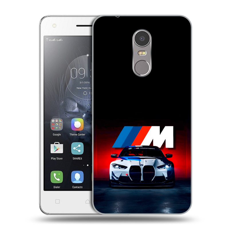 Силиконовый чехол на Lenovo K6 Note с принтом БМВ BMW Силиконовый чехол на Lenovo K6 Note с принтом БМВ BMW