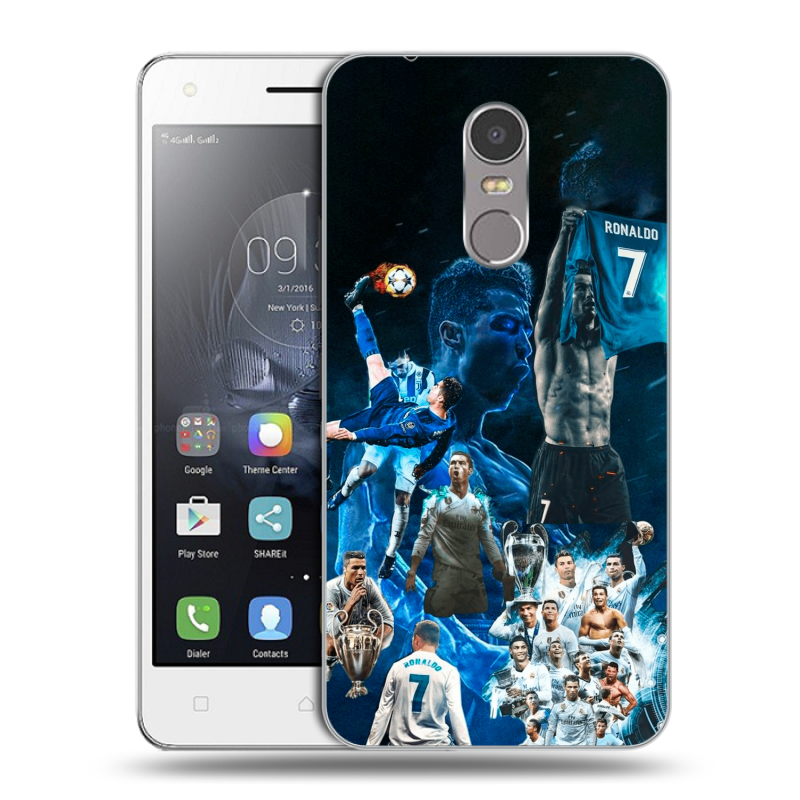 Пластиковый чехол на Lenovo K6 Note с принтом Реал Роналдо Пластиковый чехол на Lenovo K6 Note с принтом Реал Роналдо