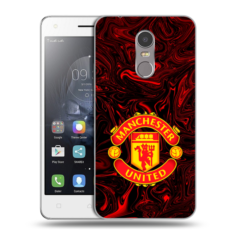Силиконовый чехол на Lenovo K6 Note с принтом Manchester United Силиконовый чехол на Lenovo K6 Note с принтом Manchester United