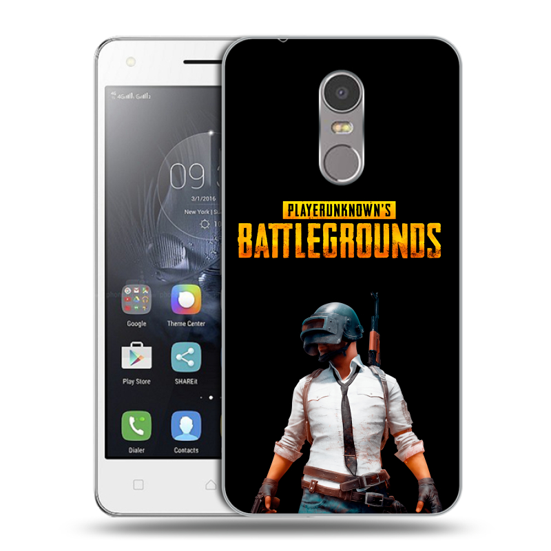 Силиконовый чехол на Lenovo K6 Note с принтом PUGB ПАГБ Силиконовый чехол на Lenovo K6 Note с принтом PUGB ПАГБ