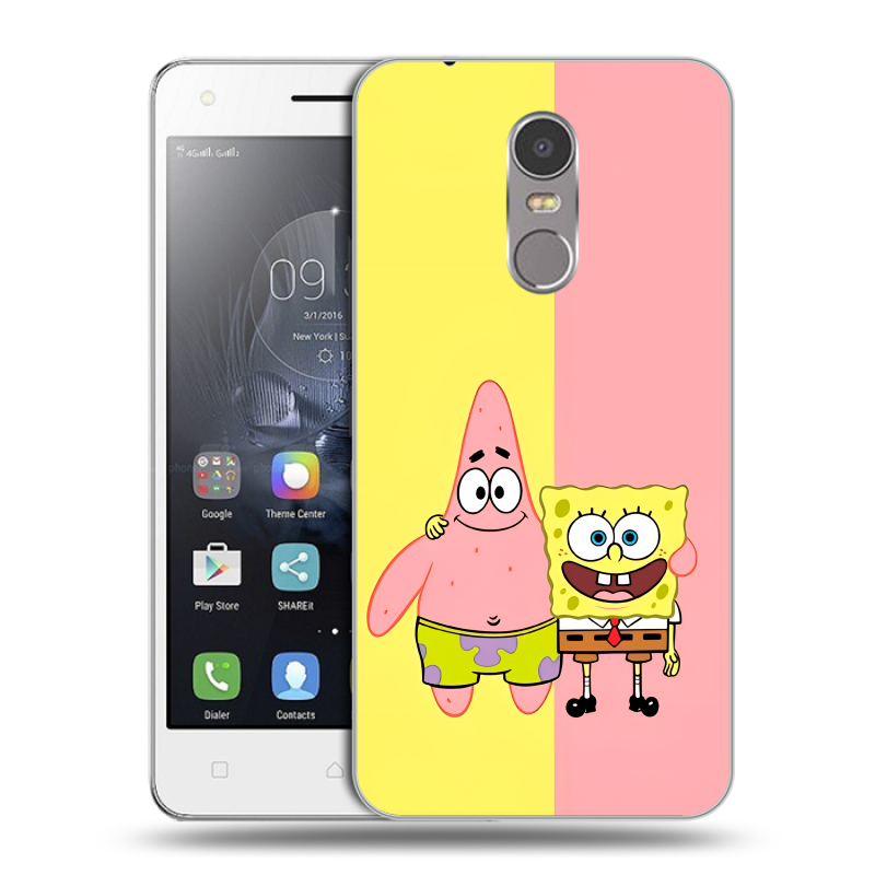 Силиконовый чехол на Lenovo K6 Note с принтом Спанч боб Спанчбоб Силиконовый чехол на Lenovo K6 Note с принтом Спанч боб Спанчбоб