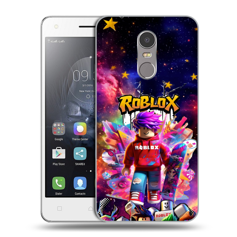 Пластиковый чехол на Lenovo K6 Note с принтом Roblox Роблокс Пластиковый чехол на Lenovo K6 Note с принтом Roblox Роблокс