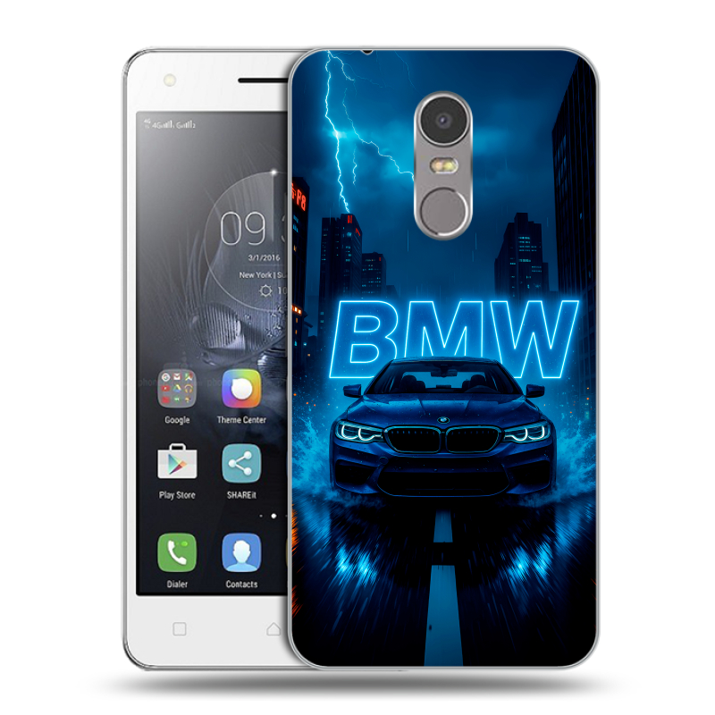 Силиконовый чехол на Lenovo K6 Note с принтом BMW БМВ Силиконовый чехол на Lenovo K6 Note с принтом BMW БМВ
