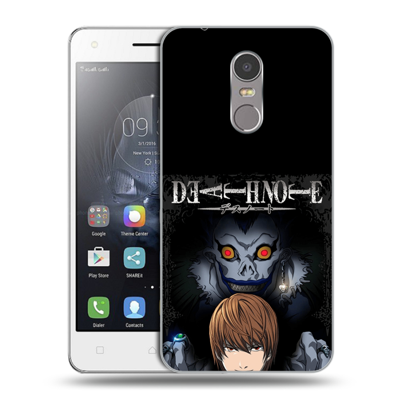 Силиконовый чехол на Lenovo K6 Note с принтом Death note Тетрадь смерти Силиконовый чехол на Lenovo K6 Note с принтом Death note Тетрадь смерти