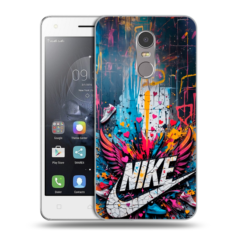 Пластиковый чехол на Lenovo K6 Note с принтом Nike Найк Пластиковый чехол на Lenovo K6 Note с принтом Nike Найк