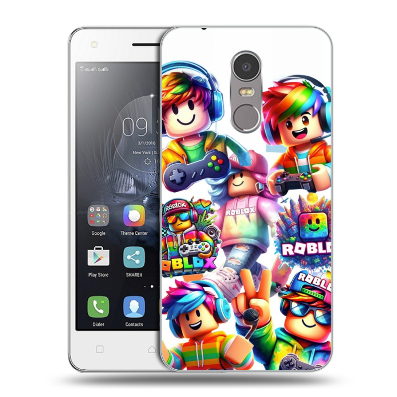 Пластиковый чехол на Lenovo K6 Note с принтом Roblox Роблокс Пластиковый чехол на Lenovo K6 Note с принтом Roblox Роблокс