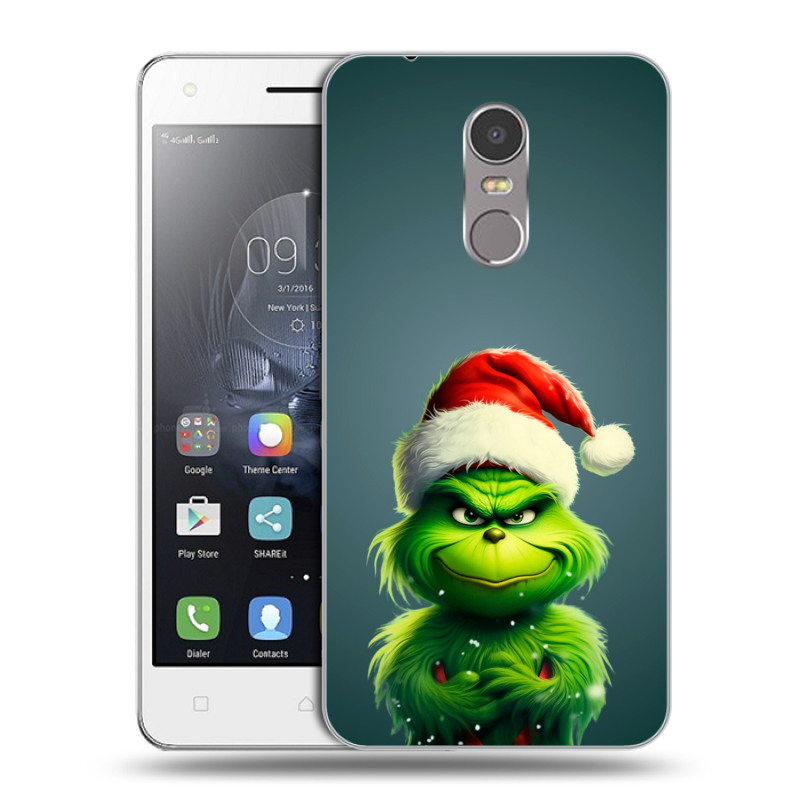 Пластиковый чехол на Lenovo K6 Note с принтом Новый год Пластиковый чехол на Lenovo K6 Note с принтом Новый год
