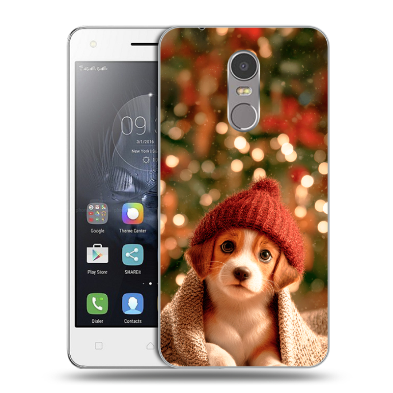 Силиконовый чехол на Lenovo K6 Note с принтом Новый год Силиконовый чехол на Lenovo K6 Note с принтом Новый год