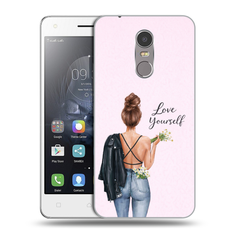 Пластиковый чехол на Lenovo K6 Note с принтом женский Пластиковый чехол на Lenovo K6 Note с принтом женский
