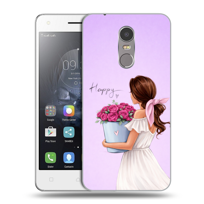 Силиконовый чехол на Lenovo K6 Note с принтом женский Силиконовый чехол на Lenovo K6 Note с принтом женский